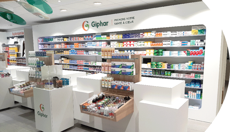 Première installation pharmacie Giphar